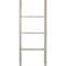 Ekena Millwork 19"W x 48"H x 3 1/2"D Vintage Farmhouse 3 Rung Ladder, Barnwood Decor Collection, Chalk Dust White DECR019X048X04LDRWH - alternate 4